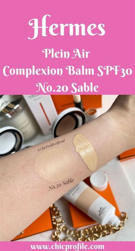 hermes plein air complexion balm swatches|Hermes Plein Air Complexion Balm Review & Swatches .